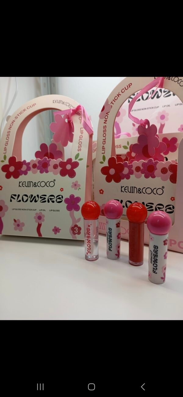 Kevin e coco  SCATOLA REGALO 2 lip gloss+2 tinte matte - immagine 3
