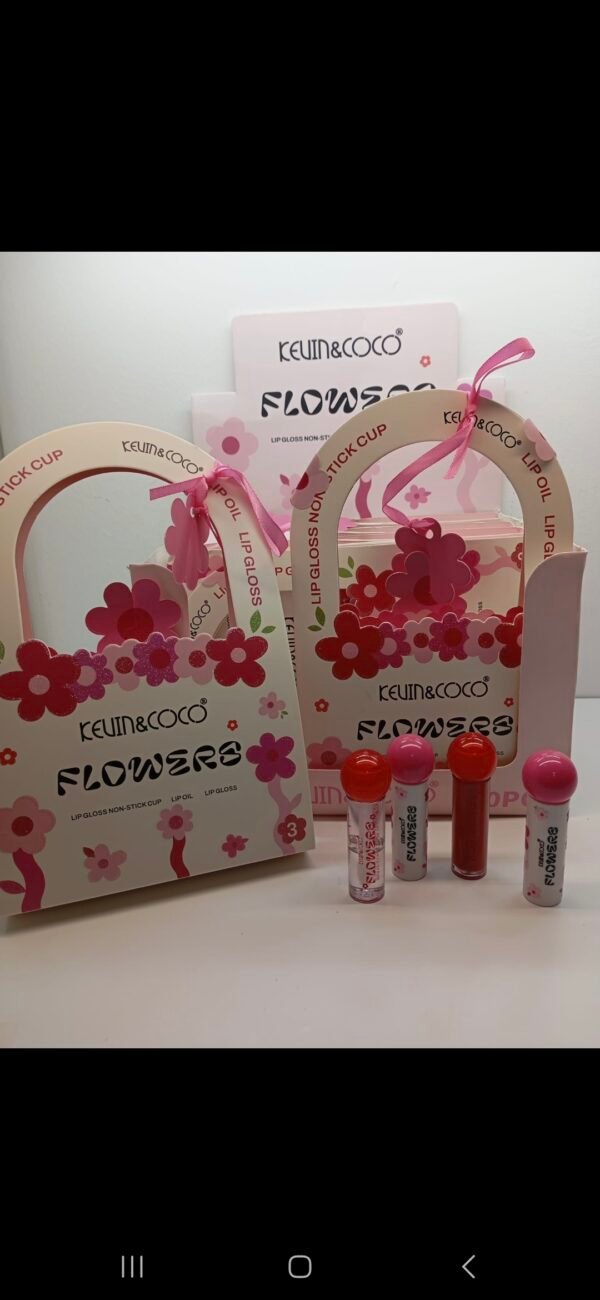 Kevin e coco  SCATOLA REGALO 2 lip gloss+2 tinte matte - immagine 2
