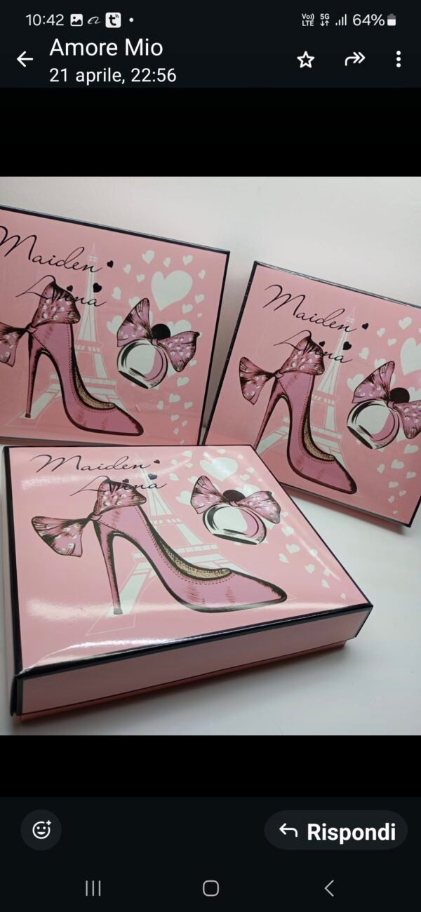Set idea regalo 3 pezzi scarpetta si passion pink - immagine 2