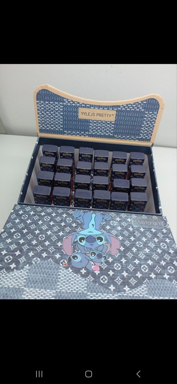 Box da 24 pezzi  completo di 6 gloss,6 tinte matte,6 illuminanti, 6 blush - immagine 2