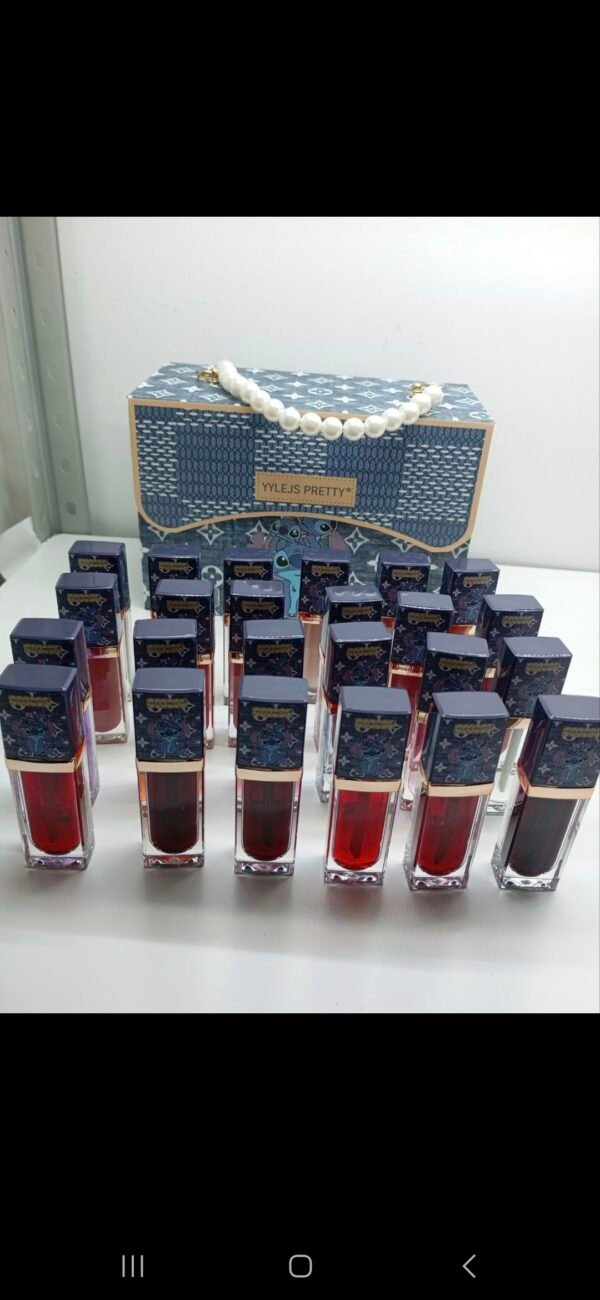 Box da 24 pezzi  completo di 6 gloss,6 tinte matte,6 illuminanti, 6 blush - immagine 4